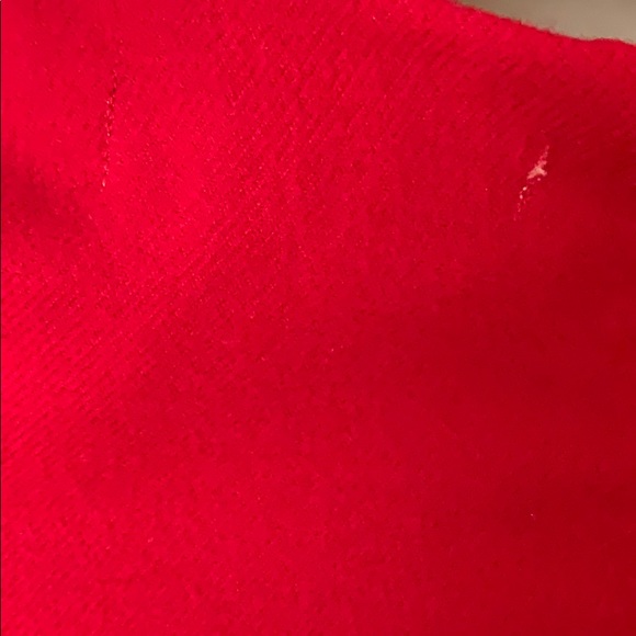 Girl’s Red Rosette Sleeve Dress - Picture 3 of 7